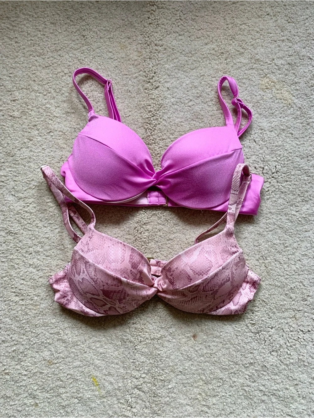 NWOT/ Victoria's Secret Push-Up Swim Bikini Bundle, size XS, Pink